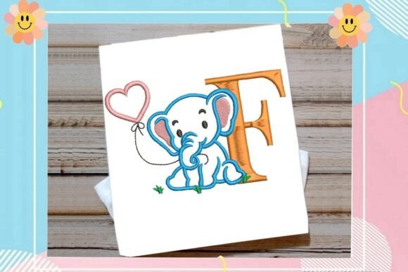 F Letter Cute Elephant Decor Review