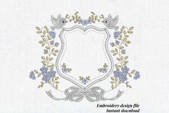 Floral Wedding Frame Blue Review
