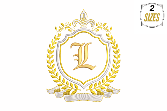 Letter L in a Beautiful Frame for Holiday Collections
