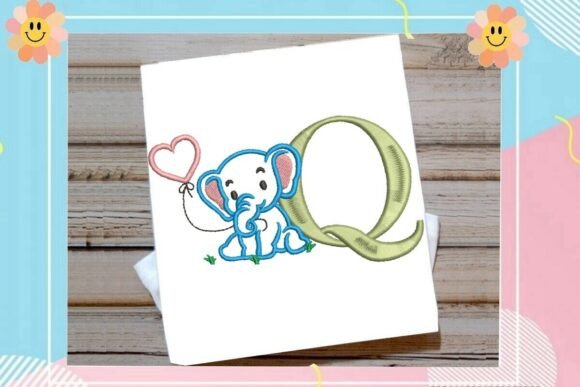 Q Letter Cute Elephant Decor: A Designer's Review