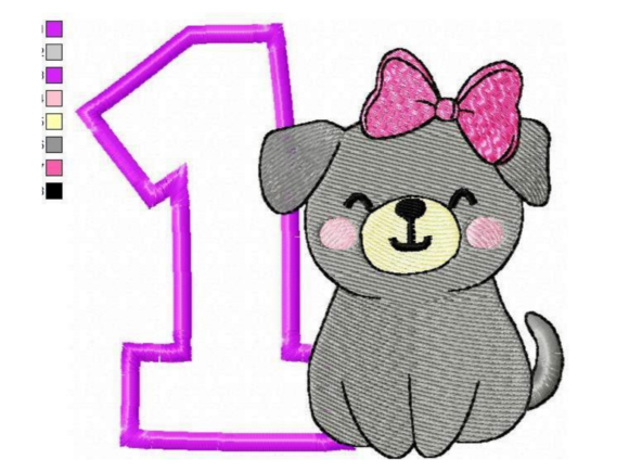 Review: 1st Birthday for Girl Embroidery Design