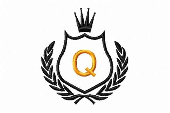 Royal Crest Letter Q