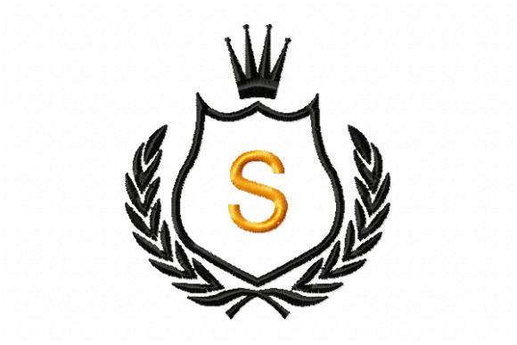 Royal Crest Letter S