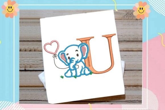 U Letter Cute Elephant Decor Review